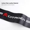 Leather Car Door Sill Protector Carbon Fiber Threshold Stickers For Citroen e-C3 e-C4 X C5X C3 C4 Cactus Picasso C-Crosser C6 C1