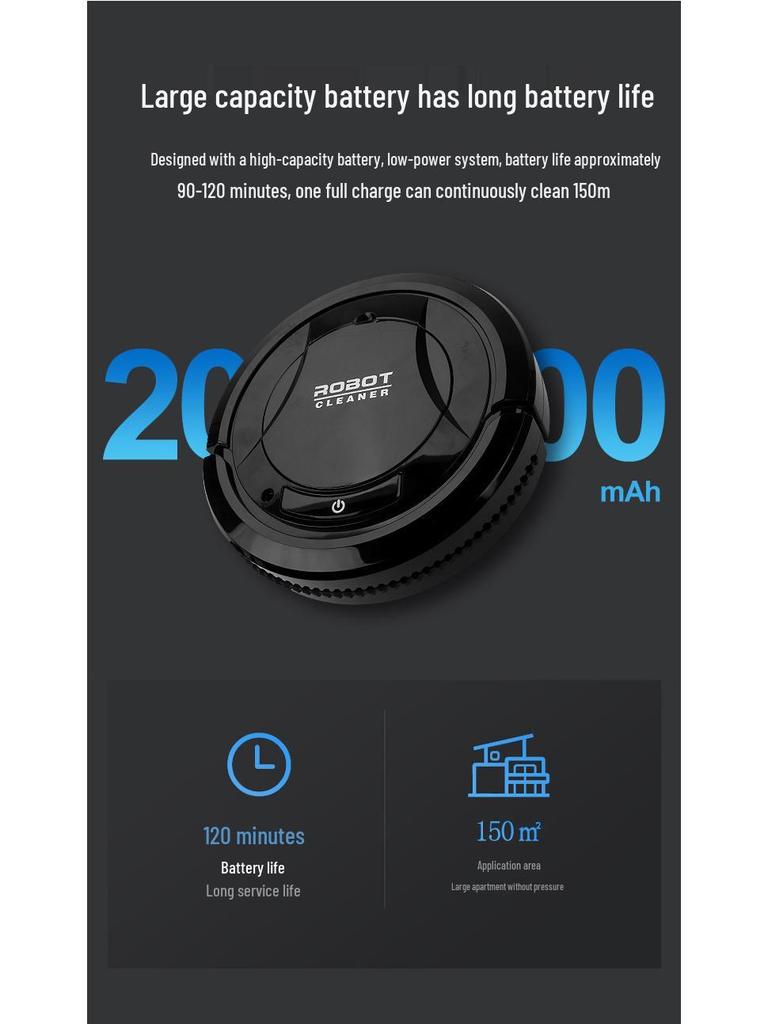 Smart Dual-Use Vacuum: Wet/Dry Mopping Robot - 3-in-1 Sweeping, Suctioning & Mopping Machine