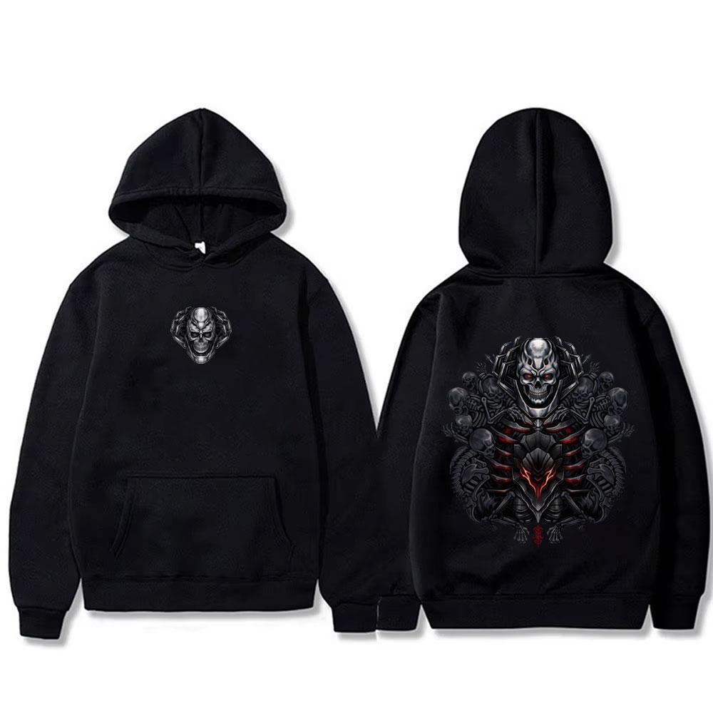 Anime Berserk Skull Knight Hoodie Vintage Manga Gatsu Griffith Zodd Guts Sweatshirt Men Cartoon Oversized