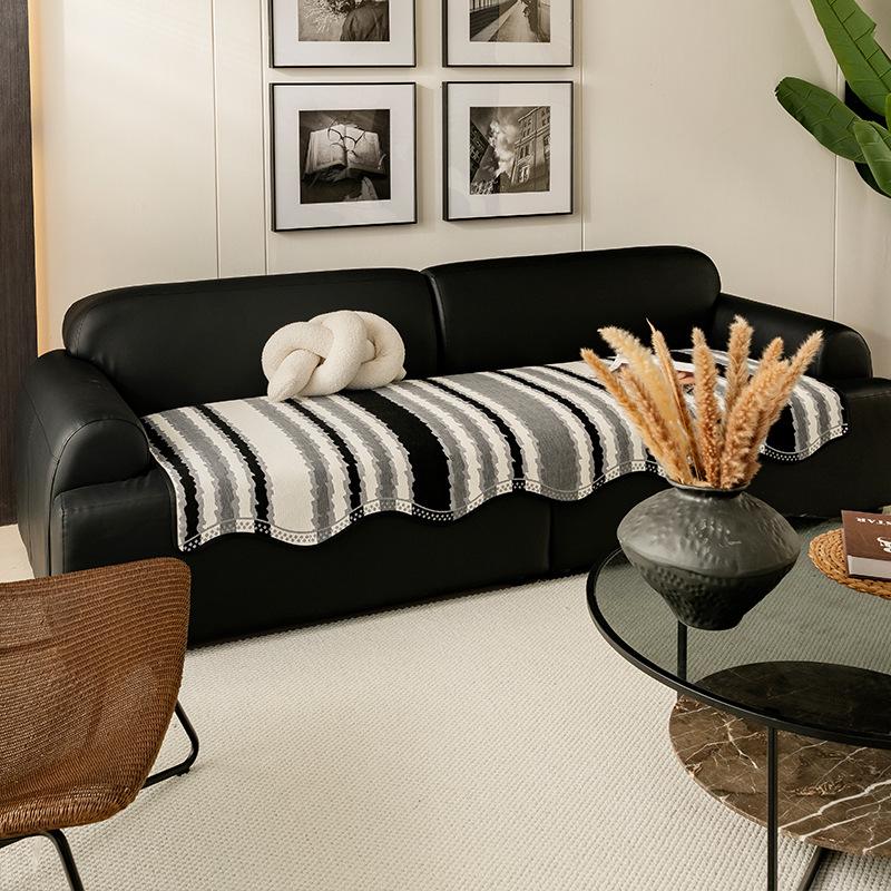 Special-Shaped Sofa Cushion  New Four-Season Universal Fixed Non-Slip Straight-Row Sofa Seat Cushion Light Luxury High-End Cover