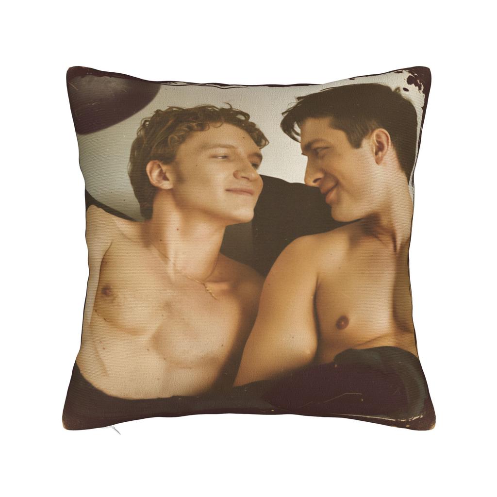 Warmes Schlafzimmer Hudson Williams Connor Storrie Rozanov Beheizte Rivalität Kissenbezüge Merch Kissenbezüge Quadratisch Multi-Größe