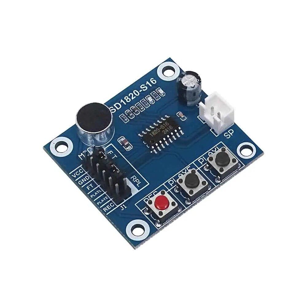 ISD1820 Recording Module Voice Module Voice Board Module with Microphones + Loudspeaker