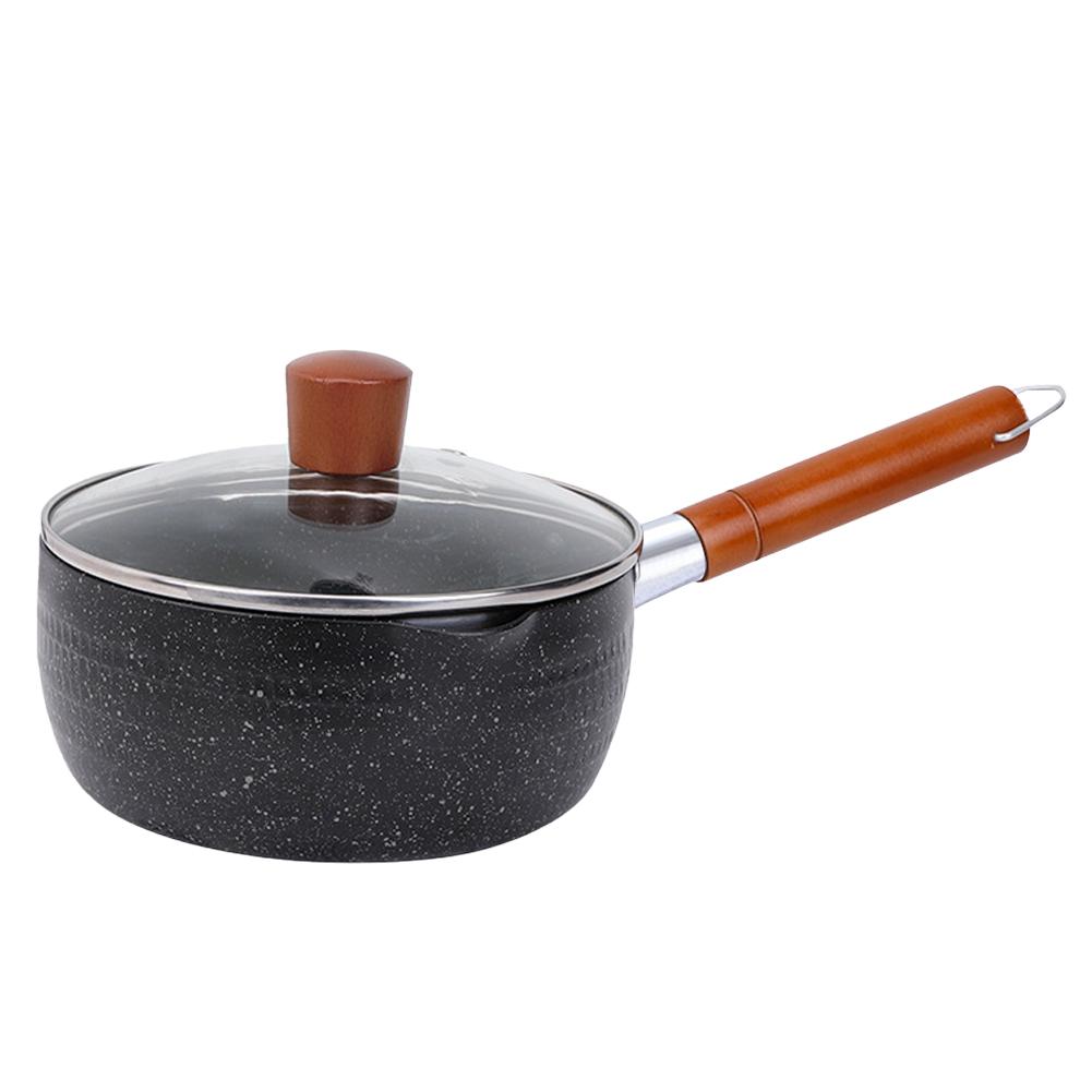 Nonstick Sauce Span Medical Stone Omelette Pan Long Handle Induction Frying Pan Universal Instant Noodle Pot Kitchen Accessories