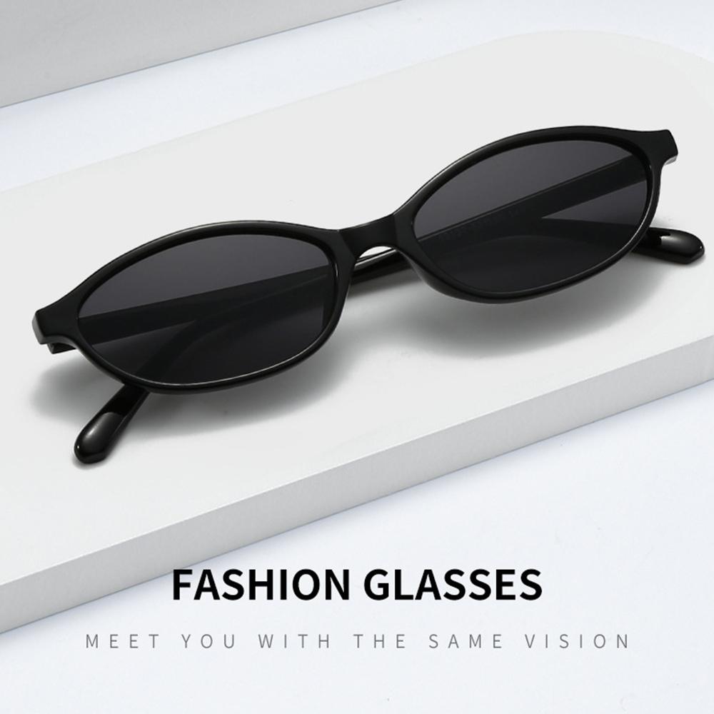Chic Cat Eye Oval Sunglasses Lightweight Trendy 90s Sunnies UV protection Sun Glasses for Women & Men