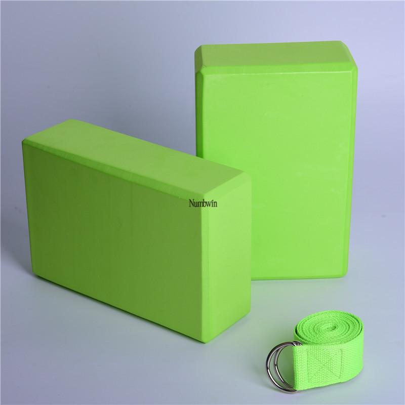 Yoga Block Set Eva Foam With Antislip Design For Home Fitness And Stretching