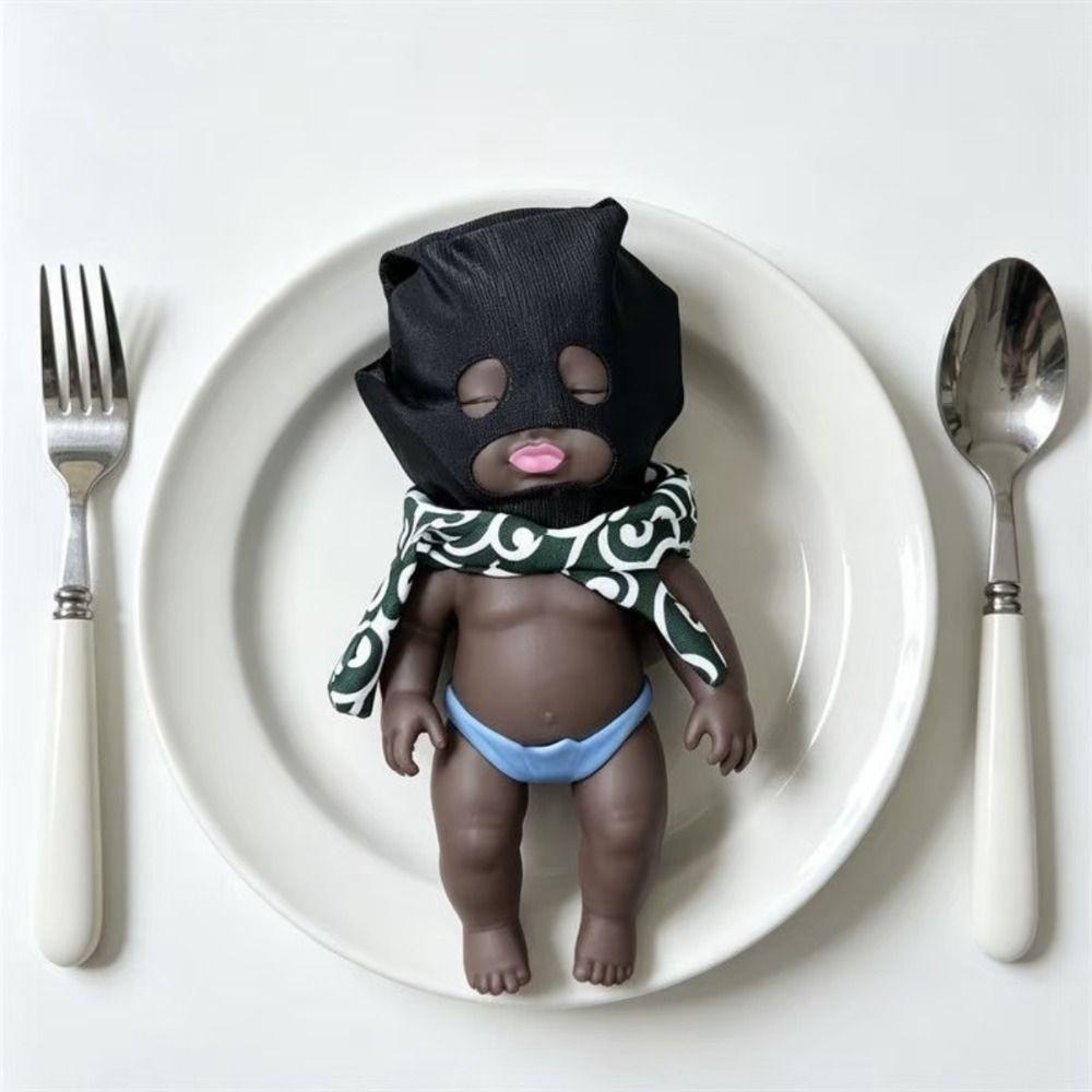 Hand Relax Black Skin Squishy Desk Home Ugly Doll Toy Creative Natasha Squeeze Doll  Festival Gifts