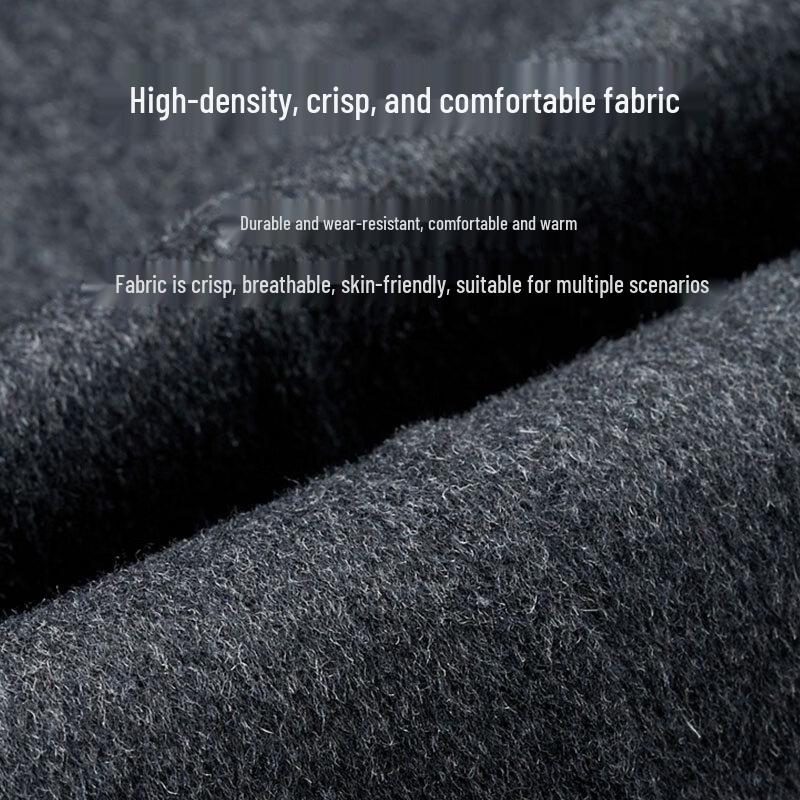 ROMON Men's Luxury Removable Liner Wool Overcoat