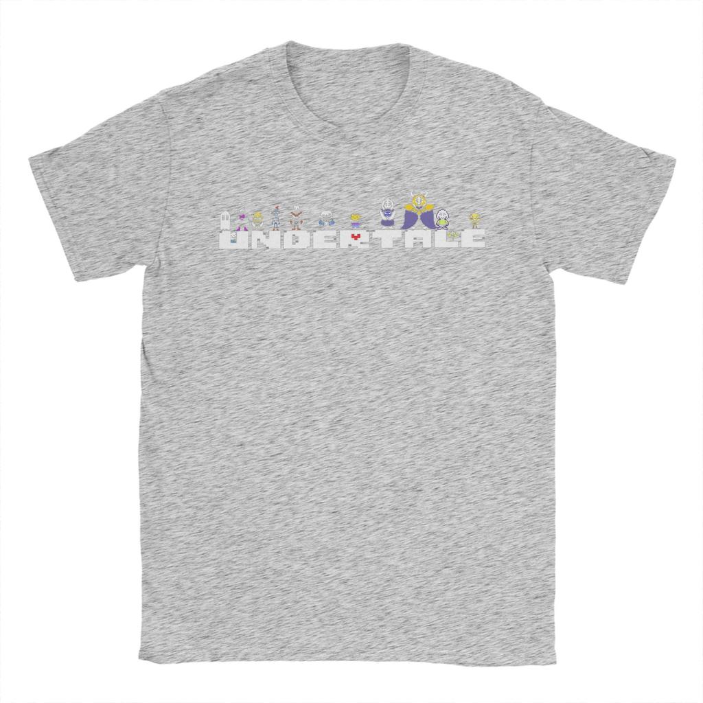 Videogioco Undertale Logo di Sans Magliette Unisex 100% Cotone Maglietta Originale Girocollo Maglietta Manica Corta Top Idea Regalo
