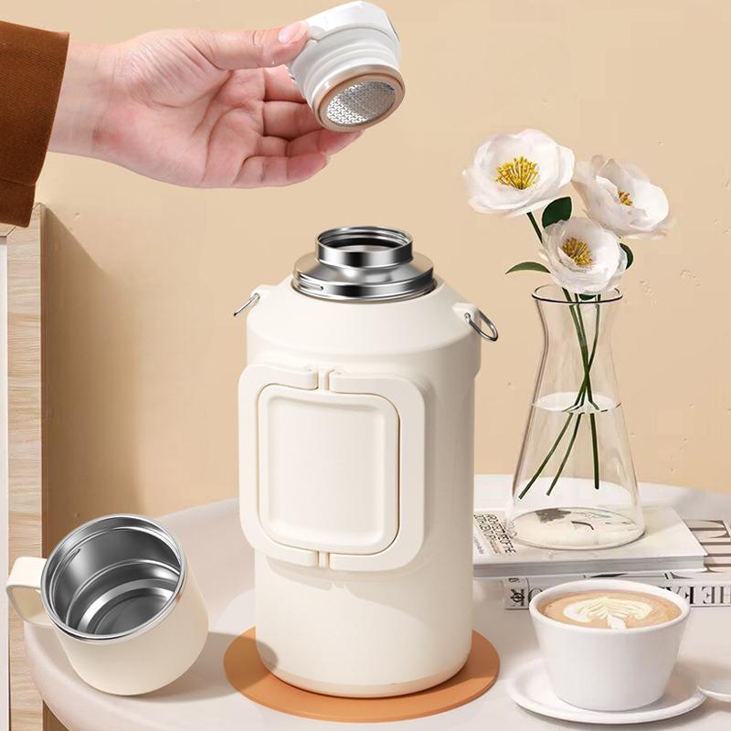2000ML Large Capacity Vacuum Flask Outdoor Travel Keep Cold Insulated Bullet Thermoses Portable Stainless Steel Tea Water Bottle