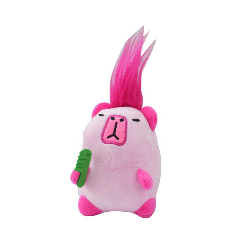 Adorable Capybara Plush Keychain Soft And Cuddly Stuffed Animal Gift In Pink Or Brown