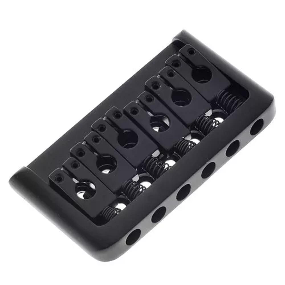 Hardtail Guitar Bridge Body Through For 6 String Electric Parts Electric Guitar Bridge Guitar Parts Bridge Parts чёрный