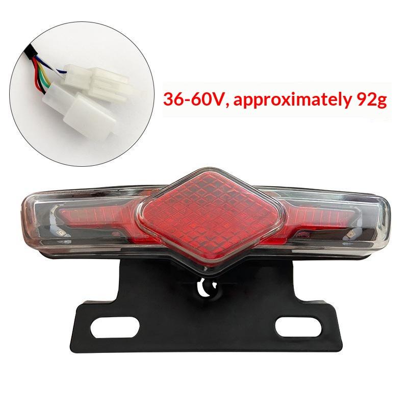 Nízká spotřeba energie 12V 36V 48V 60V LED zadní světlo pro elektrokolo LED směrové světlo Zadní světlo pro jízdu na e-bike D06 36-60V