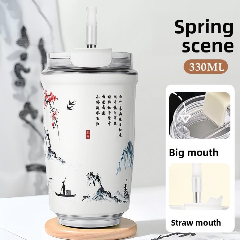 Insulated Travel Mug With Leakproof Lid For Kids And Adults