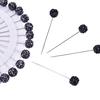 30Pcs Safety Pin Muslim Hijab Scarf Pin  Ball Brooch Straight Head Pin