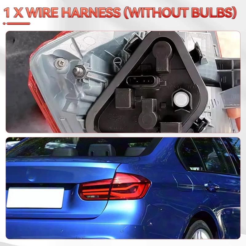 Rear Left Or Right Black Tail Light Holder Bulb Socket Base 63217313043 For BMW 3-Series 2012-2015 63217313044 Car Accessories