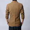 Men's Korean Style Slim-Fit Cotton Blazers - Spring & Autumn Two-Button Jackets In Large Sizes