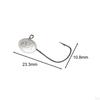 20 Pieces Egg Fishing Hooks Baits Attachments Practical High Carbon Steel Portable Equipment