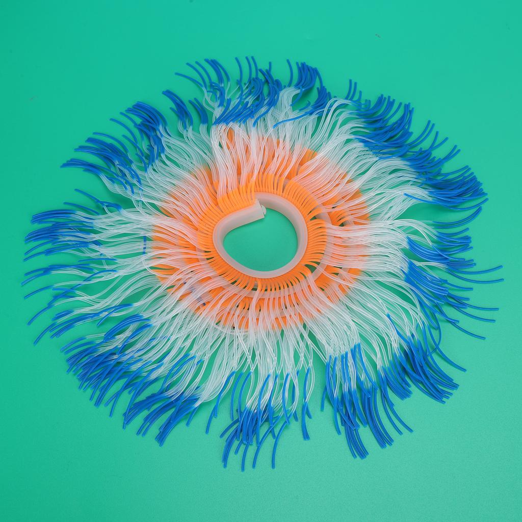 Artificial Anemone Coral Silicone Simulation Water Plant Aquarium Fish Tank Decoration M