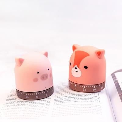 Cartoon Piggy/Cat/Fox conto alla rovescia meccanico cucina timer sveglia