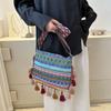 Tassel Fringe Shoulder Bag Large Capacity Bohemian Shoulder Bag  Outdoor