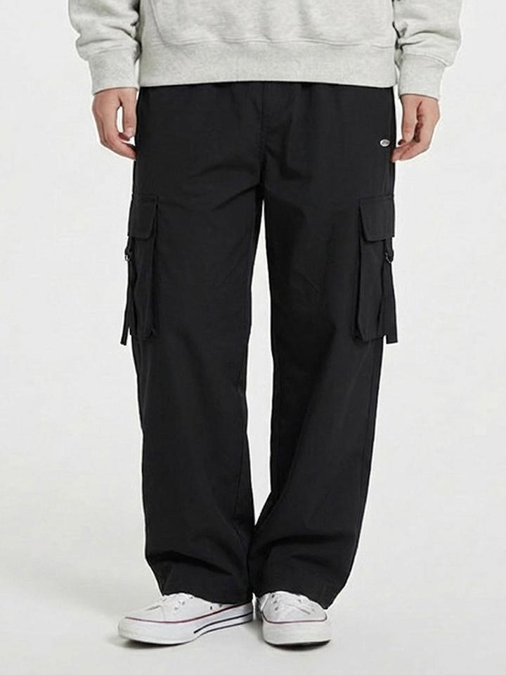 HANGTEN Women'S Nylon Spandex Cargo Wide Pants _100(10570-150-402-41)
