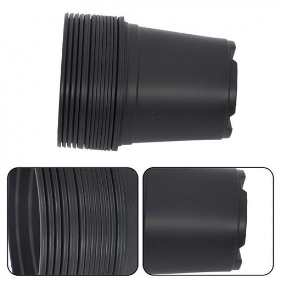 100 Pack 5 Inch Nursery Pots With Drainage Holes For Plants Plastic Plant Pots