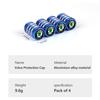 2025 New 4pcs Knurling Car Wheel Tire Valve Dustproof Protection Cap For Skoda Roomster Citigo Enyaq VisionS Derivative Yeti Sca