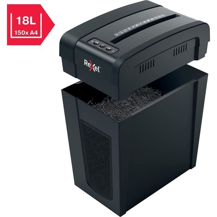 Destructeur De Documents - REXEL - Secure X10-SL - Coupe Croisée - Sécurité P4 - 10 Feuilles