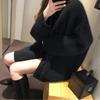 Herbst Retro V-Ausschnitt Langarm Strickpullover Jacke Damenmode Solide Casual Winter Damen Strickjacken Tops Elegant Button Up Lady Cardigan 25637