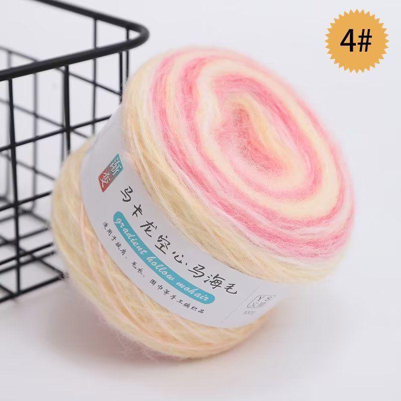 Gradient Mohair Yarn Ball for DIY Knitting & Crochet Projects - Perfect for Scarves, Sweaters, and Blankets