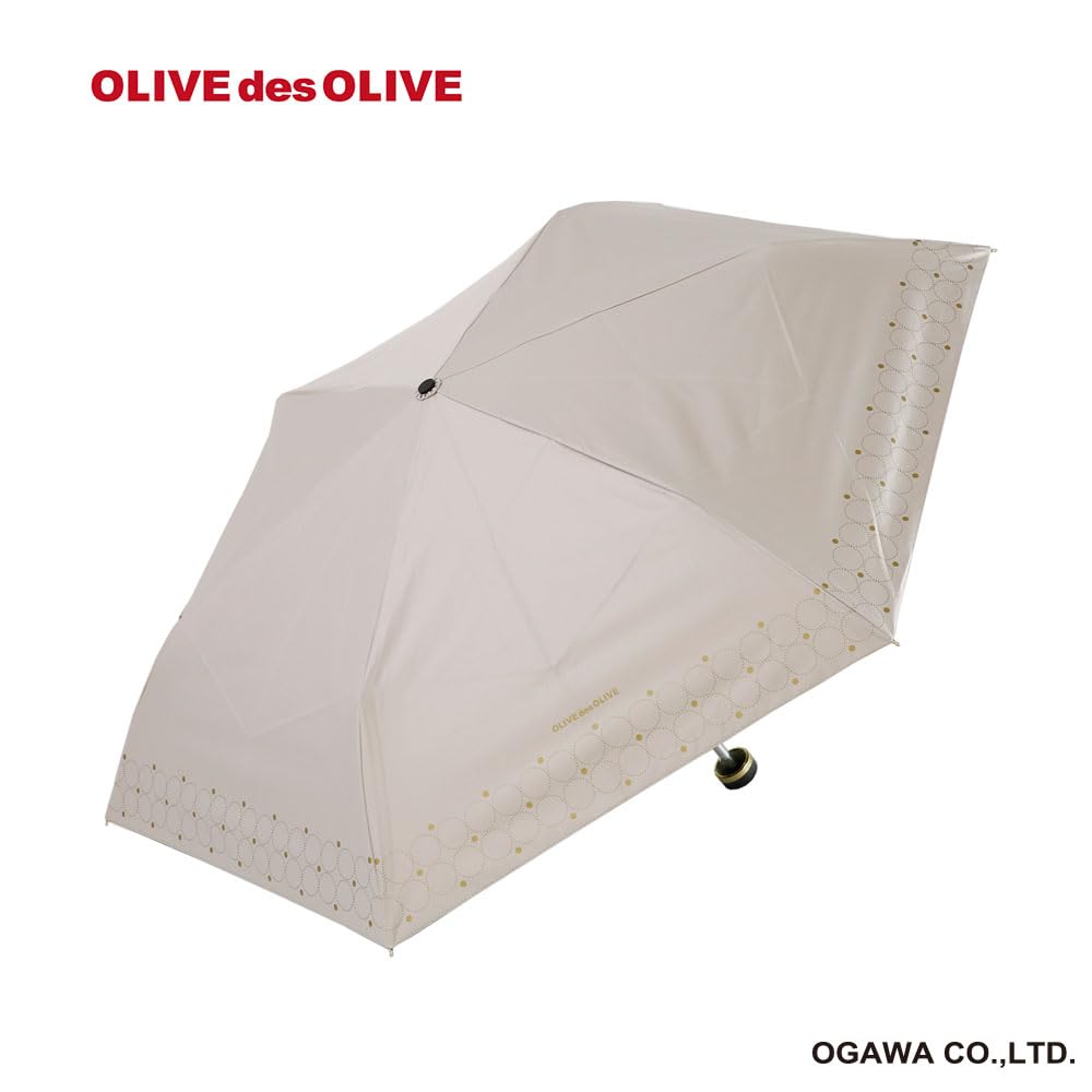 Ogawa Folding Umbrella for Sun and UV Protection Rate Shading Rate Heat Water OLIVE des Hand 71035 [2025] Women's Parasol, Rain, & 99.9%, Insulation,