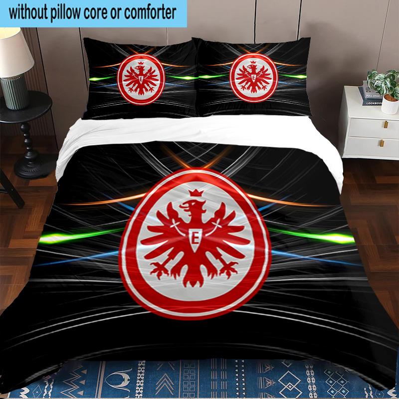 Eagle Crest Frankfurt Emblem 3PCS Bedding set,Ideal for1pc Duvet Cover And 2pcs Pillowcases Perfect for Christmas gift,Ideal for Bedroom, Dormitory