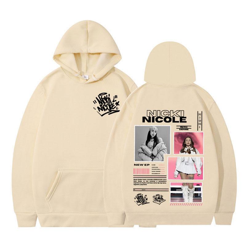 Singer Nicki Nicole Album Tour 2025 Autumn Winter Men's Women's Fashion Aesthetic Sweatshirts Casual Cotton Hoodies Streetwear