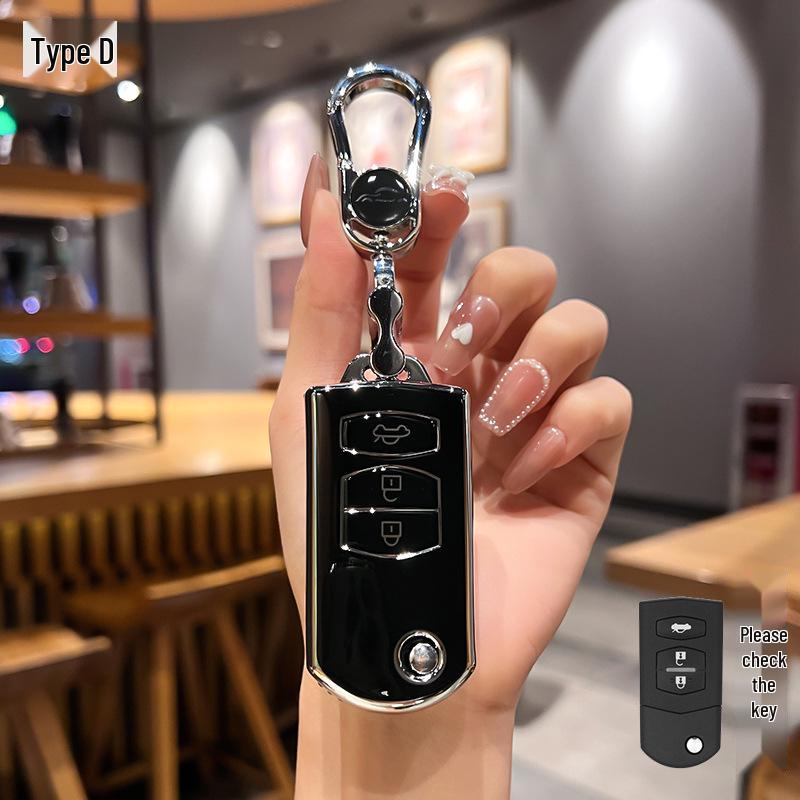 Étui pour clé Mazda 6 pour ancien modèle M3, CX-7, Xingcheng, Ma Liu Rui Yi - Coque de clé de voiture avec boucle