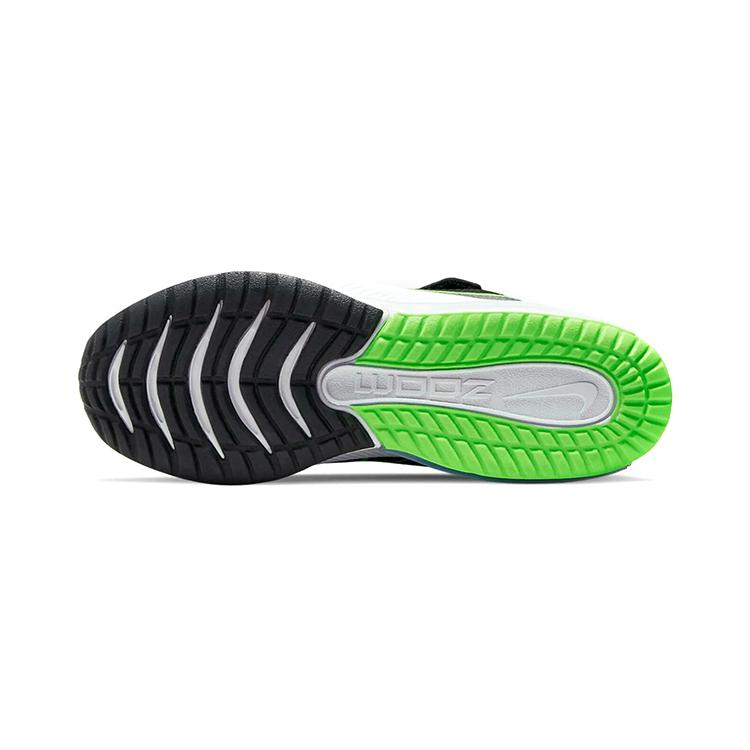 Nike Air Zoom Arcadia Low Top Kids Lifestyle Shoes Black Green Children Aged 3 7 Years Old CK0714-020