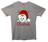 Cat In Santa Hat Christmas Printed T-Shirt Christmas Santa Rudolph Presents
