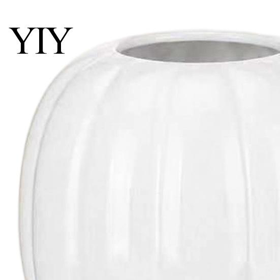 Layered Design Vases for Balcony 5.5 Inch Resin White Vase, Modern Minimalist Tabletop Flower Nordic Style Decor Items Conference Rooms Decorative