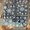 Cartoon Santa Claus Snowman Snowflake Christmas Wall Stickers Glass Window Electrostatic Wall Decals PVC Sticker Home Room Decor