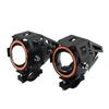 Motorcycle LED 12v 125w Headlights Car Spotlights 6000k Motorbike Work Head Lamp LED Angel Eye Lights Fog Lamp