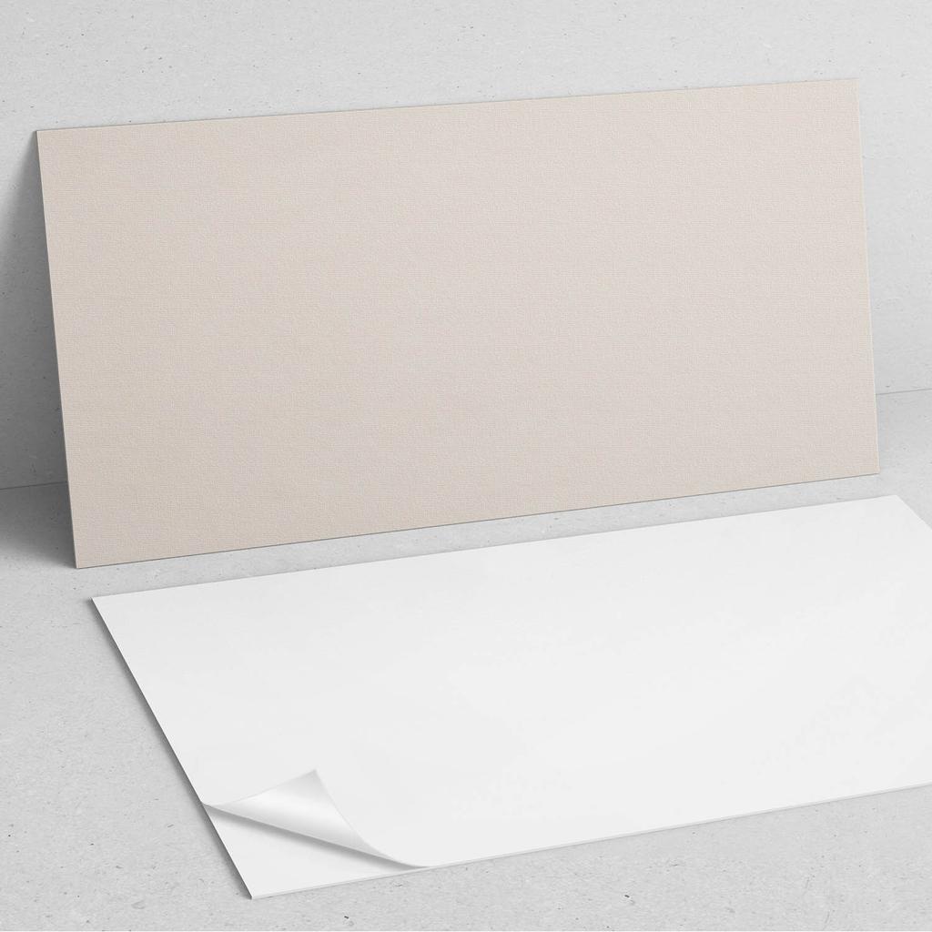 Self-Adhesive Vinyl Decorative Element for Home 120x60 Cm Light Beige Color