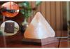 Himalayan Salt Pyramid LED USB Night Light - Crystal Ambience Lamp, Chinese Style