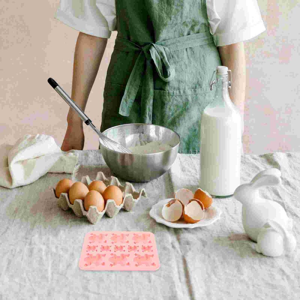 Cakes Lollipop Molds Frog Chocolate DIY Sweets Oatmeal Silicone Baking Candy Mould Pink