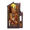 Jiate DIY Miniature House Wonderful Art Studio 3D Puzzle Bookend Model Building Toy Birthday Gift