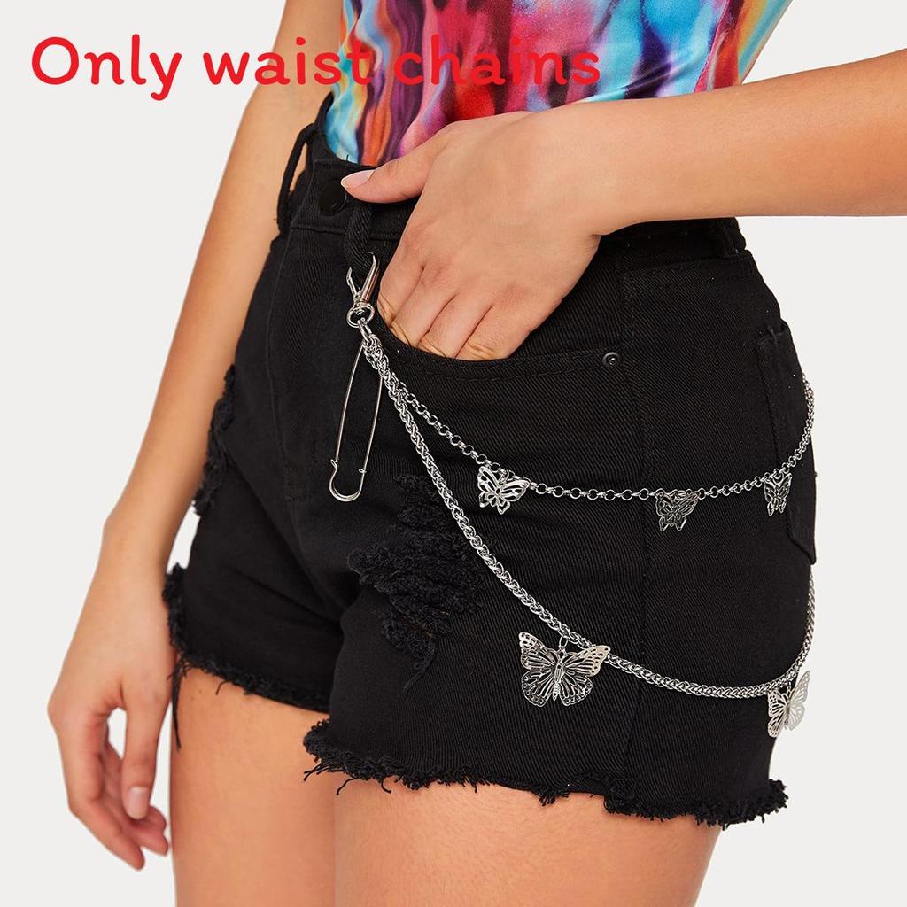 Womens Metal Cross Waist Chain For Street Style Hip Hop Fashion