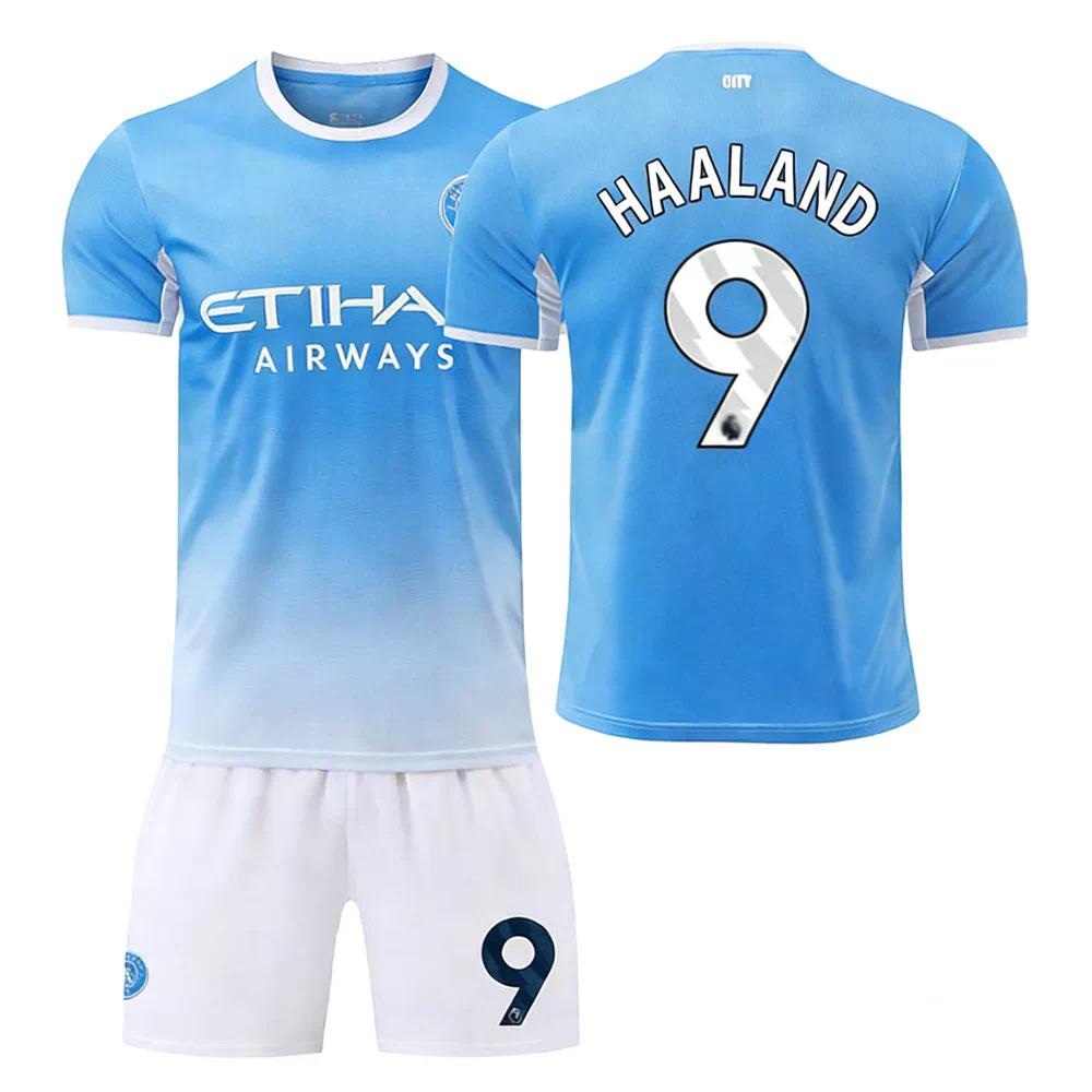 2627 Manchester City home No. 9 Harland 47 Foden jersey 10 Serki No. 7 Marmush football jersey set 16