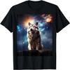 Cool Wolf Cosmic Galaxy Graphic Art Novelty Stuff T-Shirt