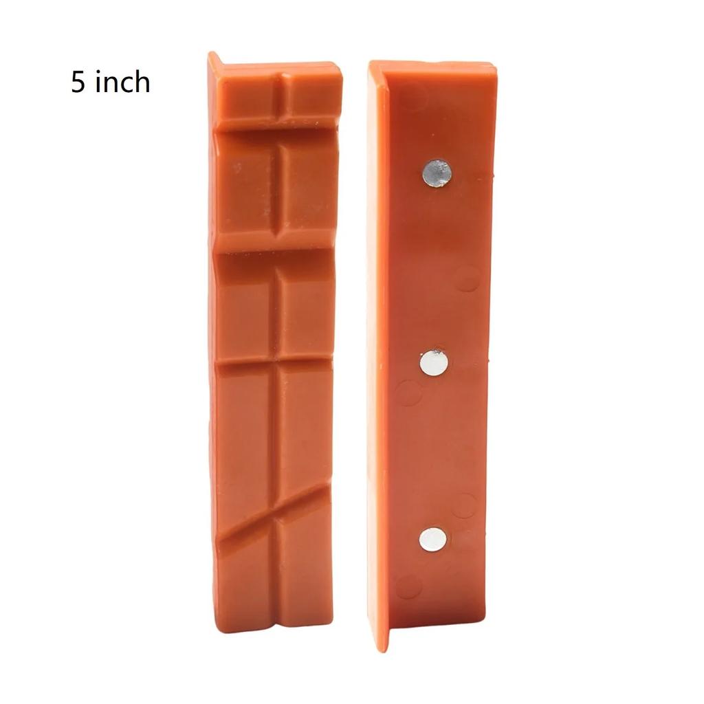 2pcs 4/5/6 Inch Magnetic Soft Pad Jaw Plain Weave/V Shaped For Metal Vise Bench Machine Tools For Metal Vise Bench Machine Tools