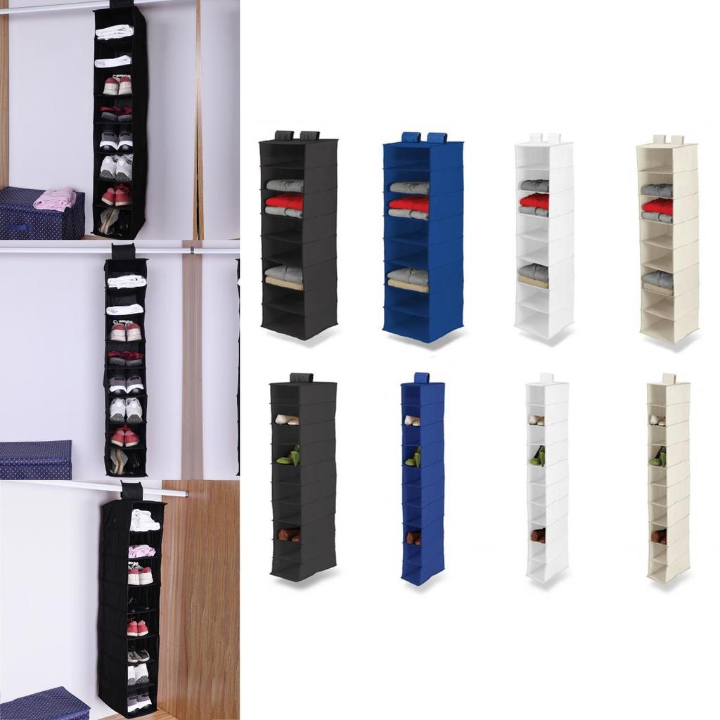 Luxurious Black 6-layer Narrow Cube-shaped Bedroom Storage Organizer