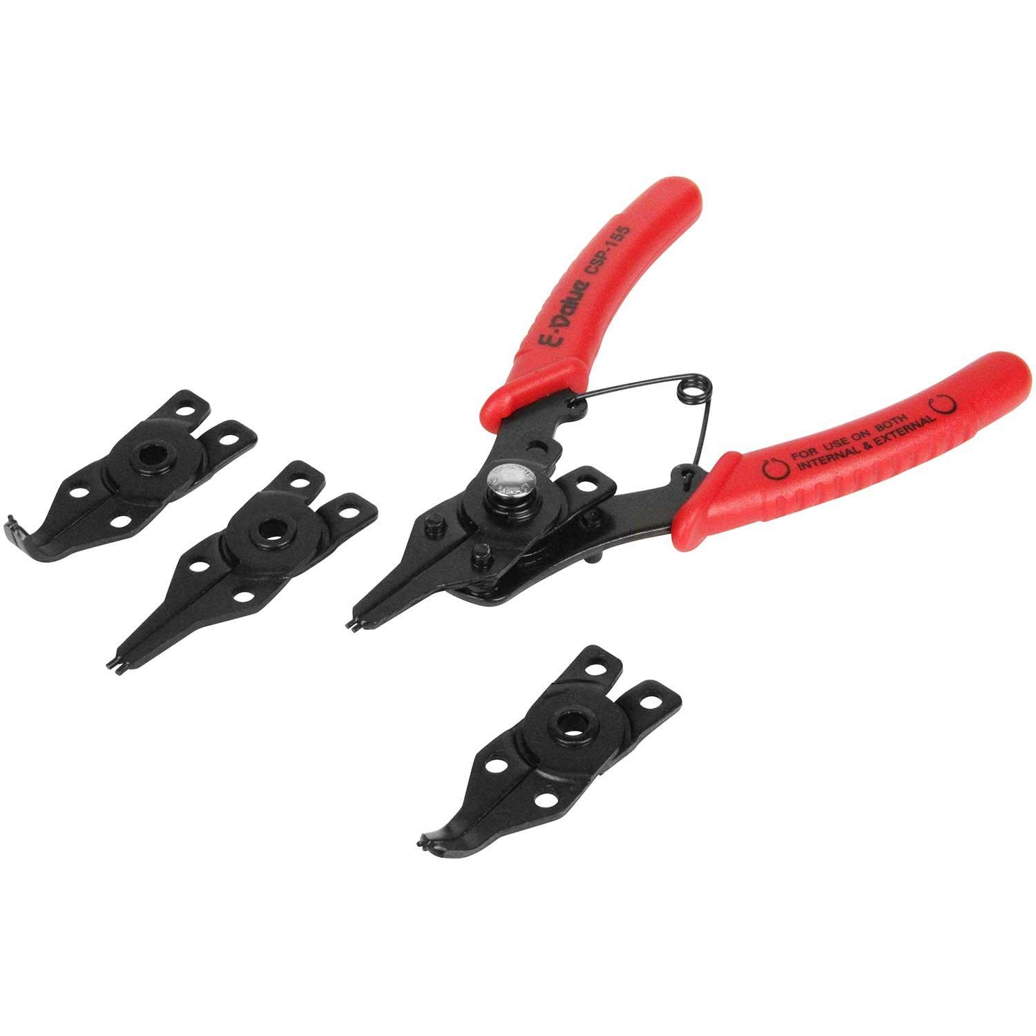 

Combination Snap Ring Shaft and Hole E-Value Pliers, Set, CSP-155