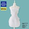 Oil-Proof Ruffle Apron Waterproof Nail Salon Apron Waitress Cosplay Sweet Heart Apron  Cooking
